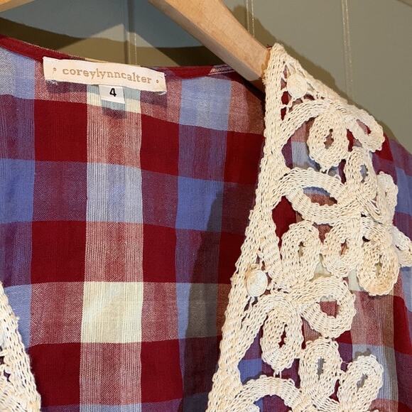 Anthro Corey Lynn Calter Embroidered Blouse - Picture 3 of 7